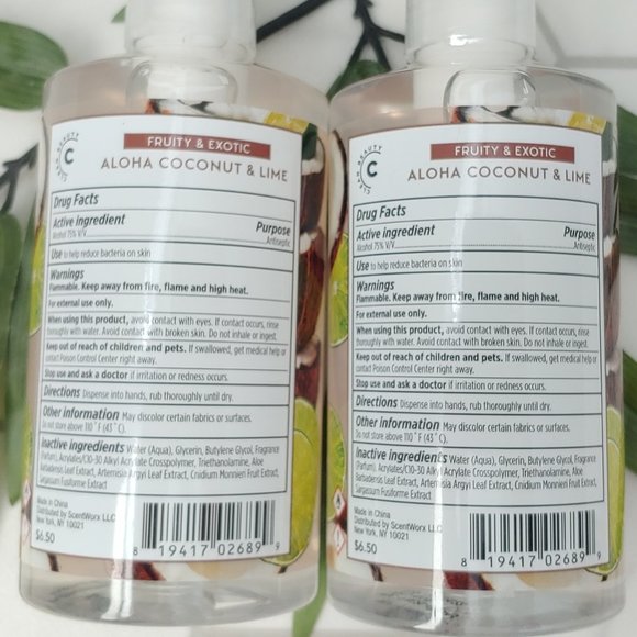 Scentworx by Harry Slatkin Aloha Coconut & Lime 6 Piece Gift Set - Picture 5 of 8